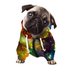 Colorful Universe Galaxy Space Print Dog Zip Up Hoodie