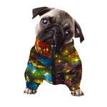 Colorful Universe Galaxy Space Print Dog Zip Up Jacket