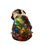 Colorful Universe Galaxy Space Print Dog Zip Up Jacket