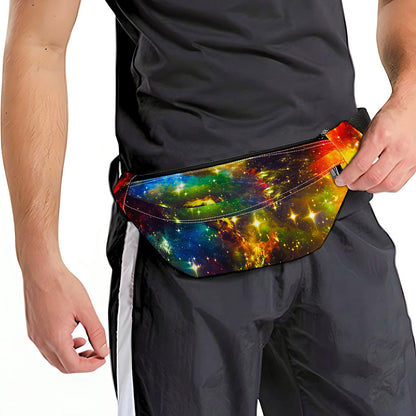 Colorful Universe Galaxy Space Print Fanny Pack