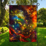 Colorful Universe Galaxy Space Print Garden Flag