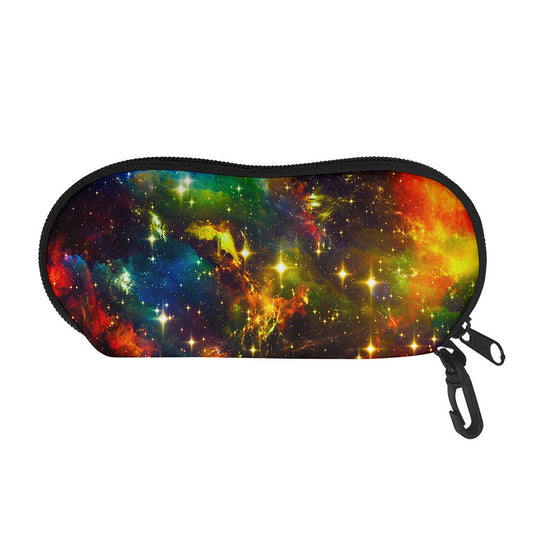 Colorful Universe Galaxy Space Print Glasses Case