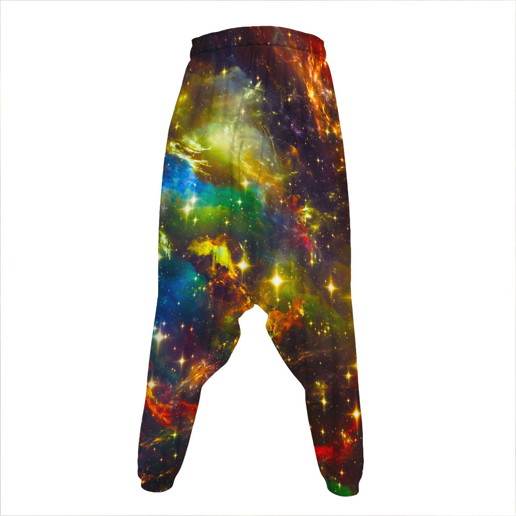 Colorful Universe Galaxy Space Print Hammer Pants