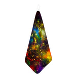 Colorful Universe Galaxy Space Print Hand Towel