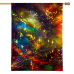 Colorful Universe Galaxy Space Print House Flag