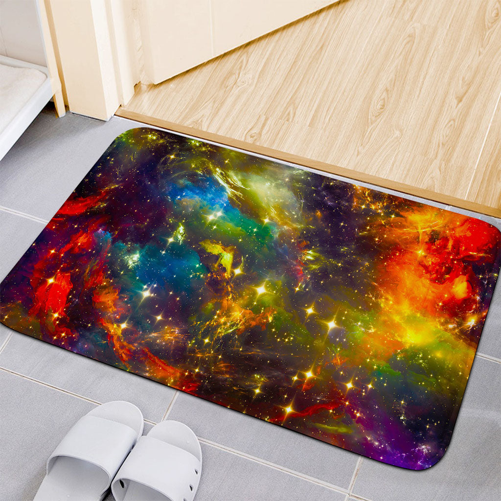 Colorful Universe Galaxy Space Print Indoor Door Mat