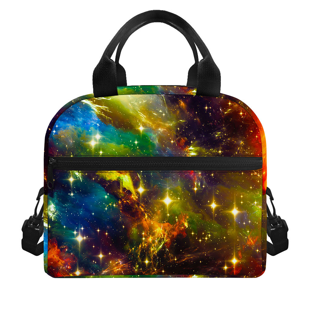 Colorful Universe Galaxy Space Print Insulated Lunch Bag