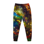 Colorful Universe Galaxy Space Print Jogger Pants