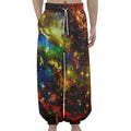 Colorful Universe Galaxy Space Print Lantern Pants