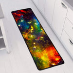 Colorful Universe Galaxy Space Print Long Kitchen Mat
