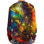 Colorful Universe Galaxy Space Print Long Sleeve Baseball Jersey