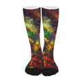 Colorful Universe Galaxy Space Print Long Socks