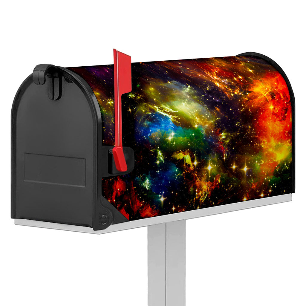 Colorful Universe Galaxy Space Print Mailbox Cover