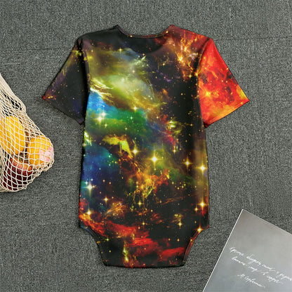 Colorful Universe Galaxy Space Print Men's Bodysuit