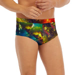 Colorful Universe Galaxy Space Print Men's Briefs