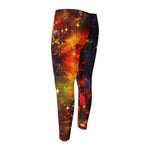 Colorful Universe Galaxy Space Print Men's Compression Pants