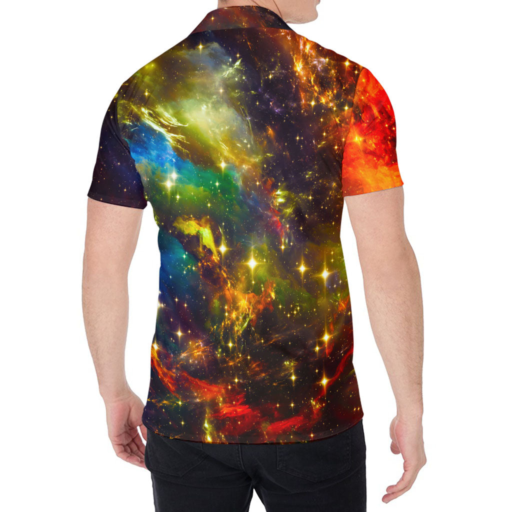 Colorful Universe Galaxy Space Print Men's Shirt