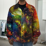 Colorful Universe Galaxy Space Print Men's Shirt Jacket