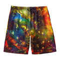 Colorful Universe Galaxy Space Print Men's Swim Trunks