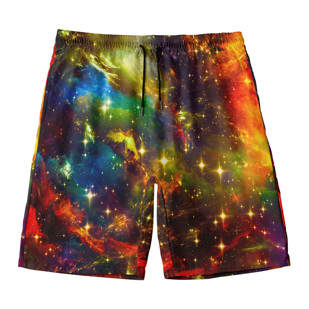 Colorful Universe Galaxy Space Print Men's Swim Trunks