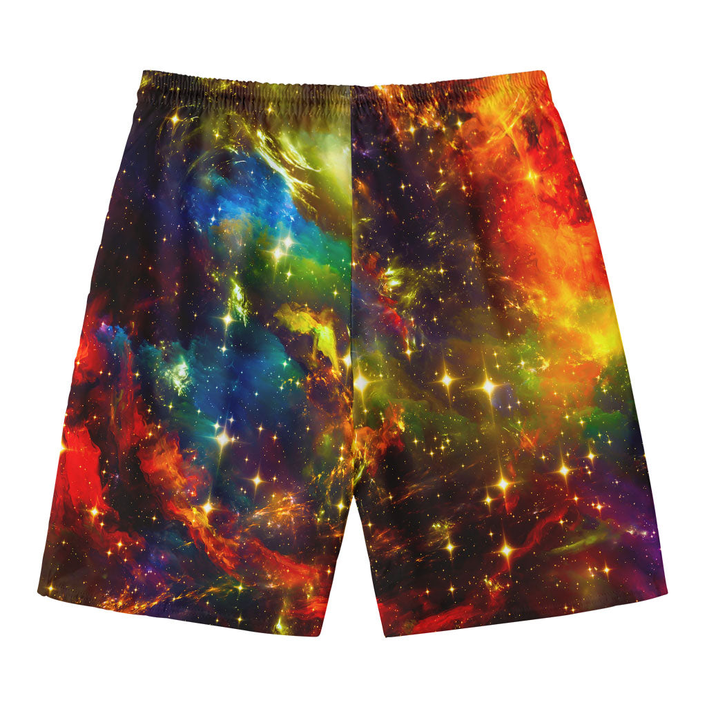 Colorful Universe Galaxy Space Print Men's Swim Trunks