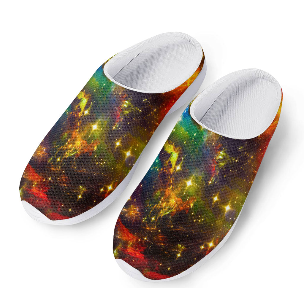 Colorful Universe Galaxy Space Print Mesh Casual Shoes