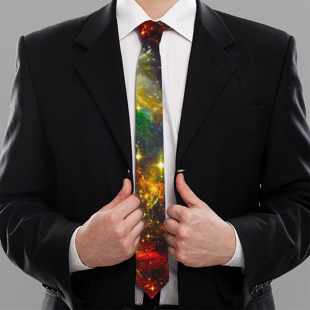 Colorful Universe Galaxy Space Print Necktie