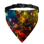 Colorful Universe Galaxy Space Print Over The Collar Dog Bandana
