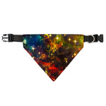 Colorful Universe Galaxy Space Print Over The Collar Dog Bandana