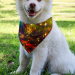 Colorful Universe Galaxy Space Print Over The Collar Dog Bandana