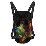 Colorful Universe Galaxy Space Print Pet Carrier Backpack