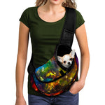Colorful Universe Galaxy Space Print Pet Sling Carrier