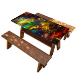 Colorful Universe Galaxy Space Print Picnic Table Cover