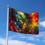Colorful Universe Galaxy Space Print Polyester Flag
