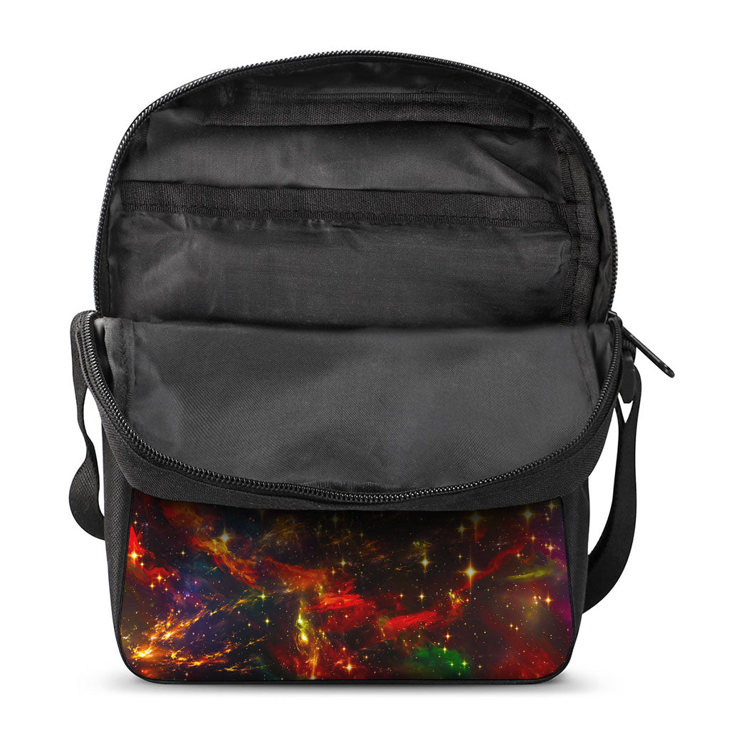 Colorful Universe Galaxy Space Print Rectangular Crossbody Bag