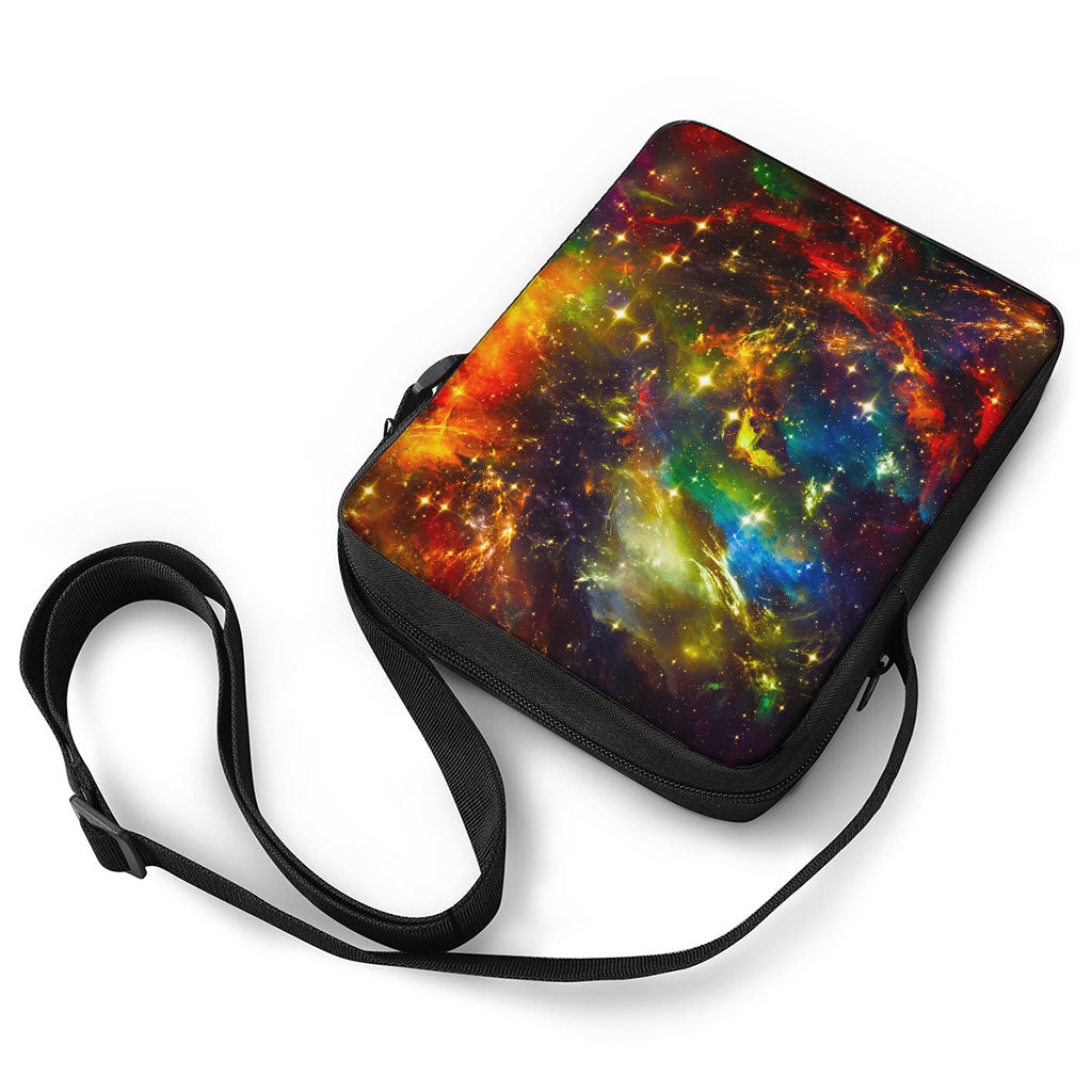 Colorful Universe Galaxy Space Print Rectangular Crossbody Bag