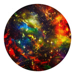 Colorful Universe Galaxy Space Print Round Blanket