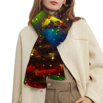 Colorful Universe Galaxy Space Print Scarf