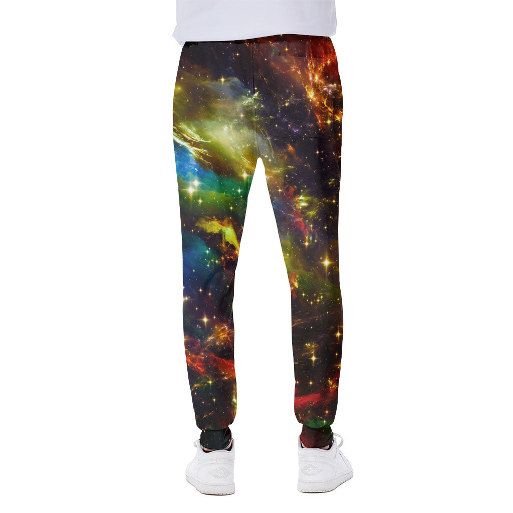 Colorful Universe Galaxy Space Print Scuba Joggers
