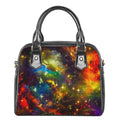 Colorful Universe Galaxy Space Print Shoulder Handbag