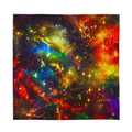 Colorful Universe Galaxy Space Print Silk Bandana