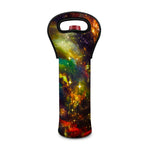 Colorful Universe Galaxy Space Print Single Neoprene Wine Tote