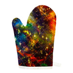 Colorful Universe Galaxy Space Print Single Oven Mitt