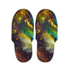 Colorful Universe Galaxy Space Print Slippers