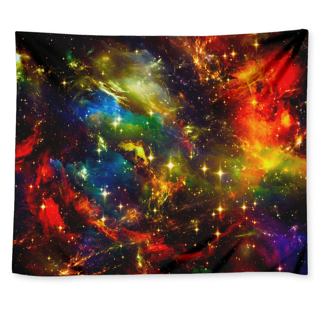 Colorful Universe Galaxy Space Print Tapestry