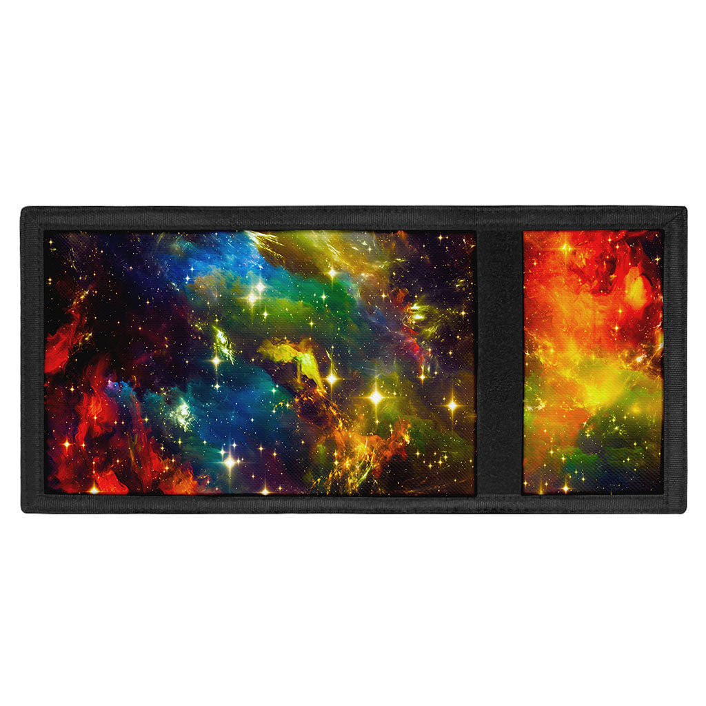 Colorful Universe Galaxy Space Print Trifold Wallet