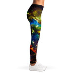 Colorful Universe Galaxy Space Print Women's Leggings