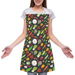 Colorful Vegetable Pattern Print Adjustable Apron