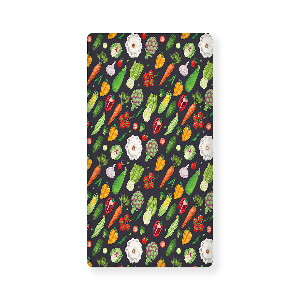 Colorful Vegetable Pattern Print Baby Crib Sheet