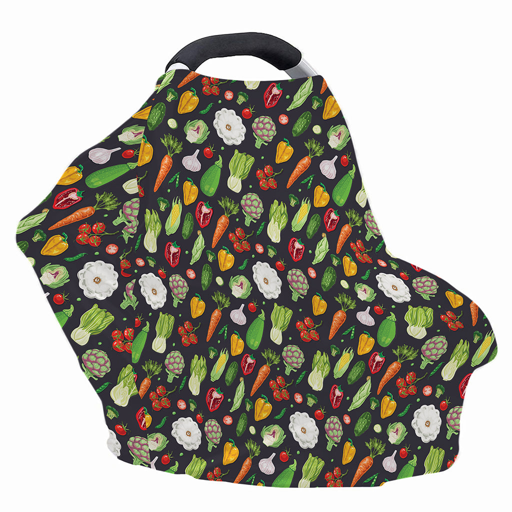 Colorful Vegetable Pattern Print Baby Seat Cover